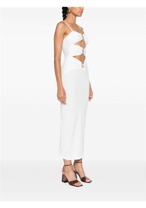 White Crystal Orbit cut-out midi dress Christopher Esber - women CHRISTOPHER ESBER | 24027097WHT